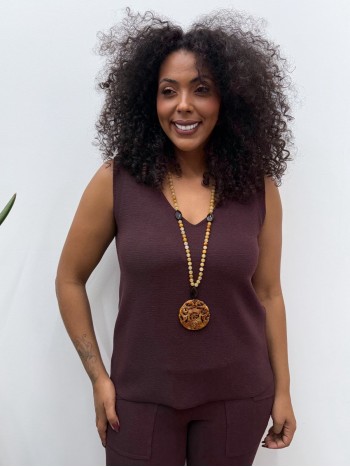 regata tatiana boucle café