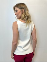 Regata Katia Malha encorpada off-white