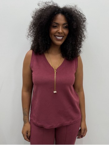 regata tereza suede marsala