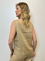 REGATA Nice em linho areia