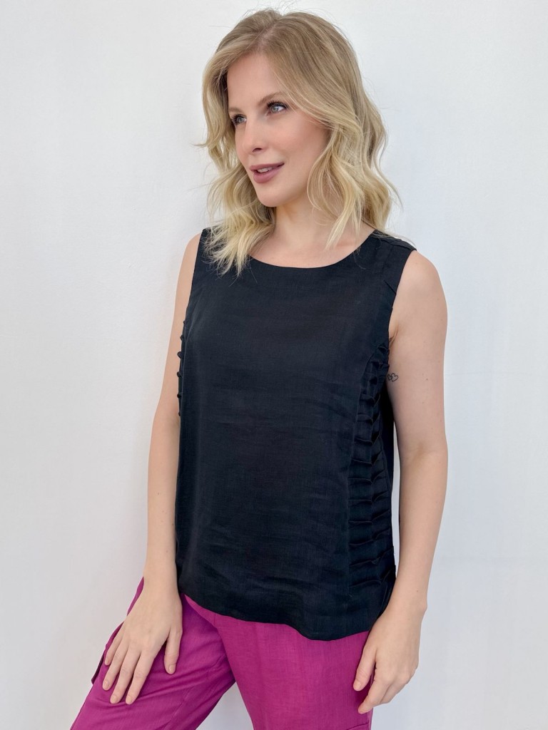 REGATA Nice em linho preTA