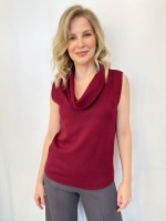 REGATA MÔnica Malha levemente encorpada MARSALA