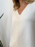 Regata Priscila Malha levemente encorpada off-white