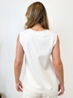 Regata Priscila Malha levemente encorpada off-white