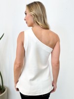 Regata Sofia Malha levemente encorpada off-white