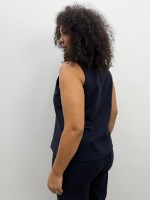 Regata Nina Malha encorpada marinho