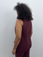 Regata Nina Malha encorpada marsala