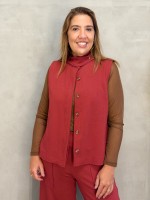 REGATA Aline malha levemente encorpada terracota
