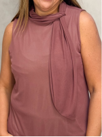 regata maiara EM TULE rosa antigo