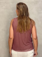 regata maiara EM TULE rosa antigo