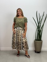 SAIA CLÁUDIA EM TULE ESTAMPADA