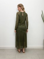 SAIA GLÁUCIA EM TULE VERDE