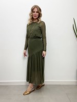 SAIA GLÁUCIA EM TULE VERDE