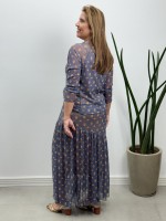 SAIA GLÁUCIA EM TULE AZUL JEANS