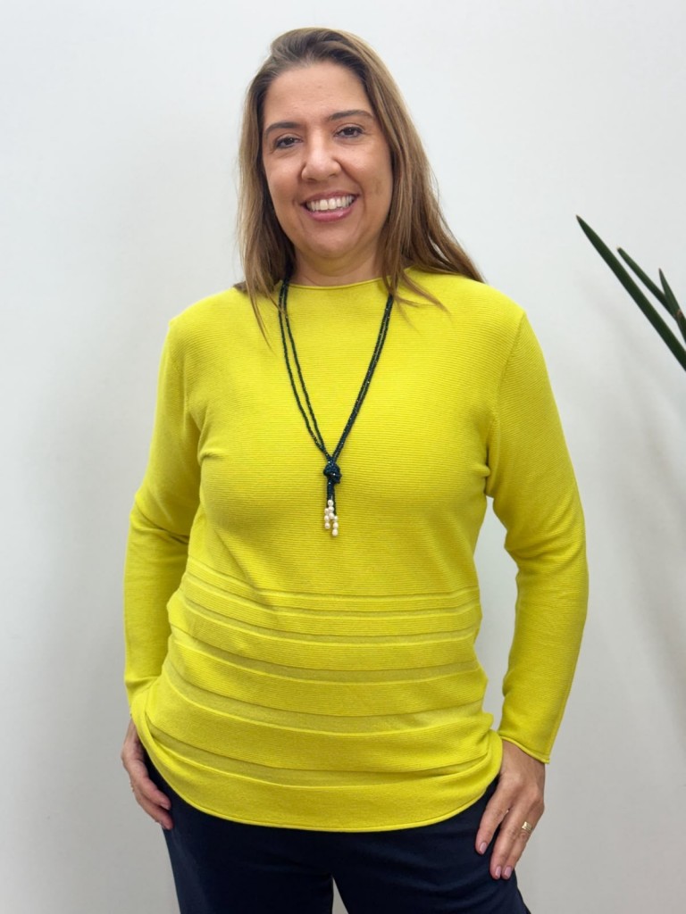 TRICOT verde lima