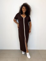 VESTIDO FAIXA CENTRAL PRETO