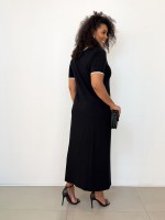 VESTIDO FAIXA CENTRAL PRETO