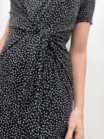 VESTIDO fluity poá preto