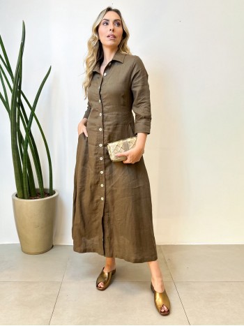 CHEMISE MAITÊ EM LINHO FENDI