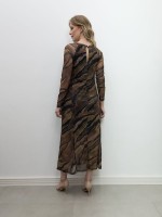 VESTIDO CARMO EM TULE ESTAMPADO