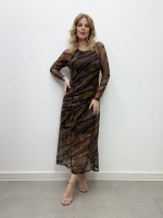 VESTIDO CARMO EM TULE ESTAMPADO