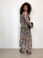 VESTIDO EM TULE ESTAMPADO