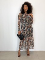 VESTIDO EM TULE ESTAMPADO