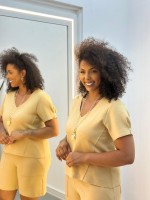 Blusa Silvia Malha Levemente encorpada CAMELO