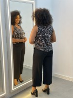 Calça DANIELA PANTACOURT FLUITY PRETA