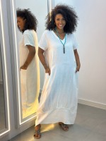 VESTIDO ANDRÉA LINHO off-white