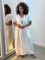 VESTIDO ANDRÉA LINHO off-white