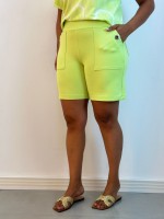 Bermuda Jéssica Malha Levemente encorpada lima