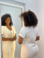 Blusa Silvia Malha Levemente encorpada OFF-WHITE