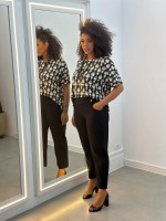 Calça Isa Malha ENCORPADA preta