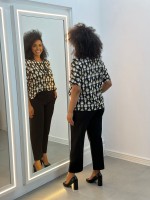 Calça Isa Malha ENCORPADA preta