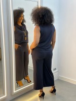 Calça DANIELA PANTACOURT FLUITY MARINHO