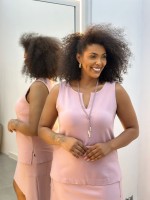 Regata Katia Malha levemente encorpada rosa