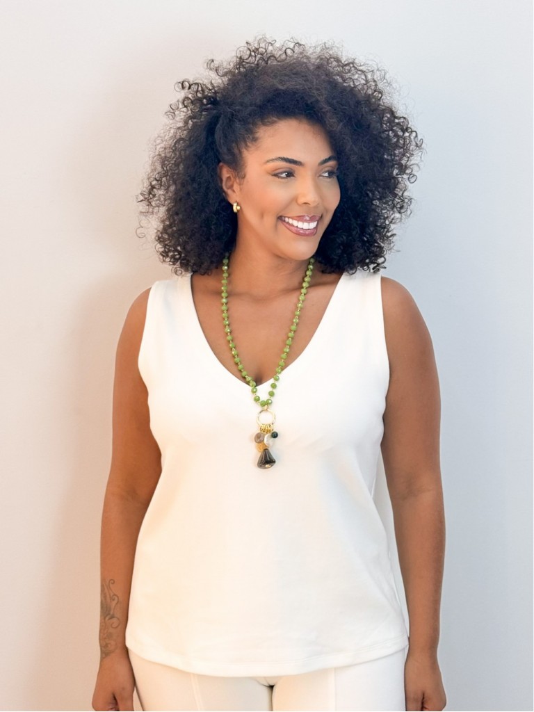 Regata Tatiana Malha Levemente encorpada off white