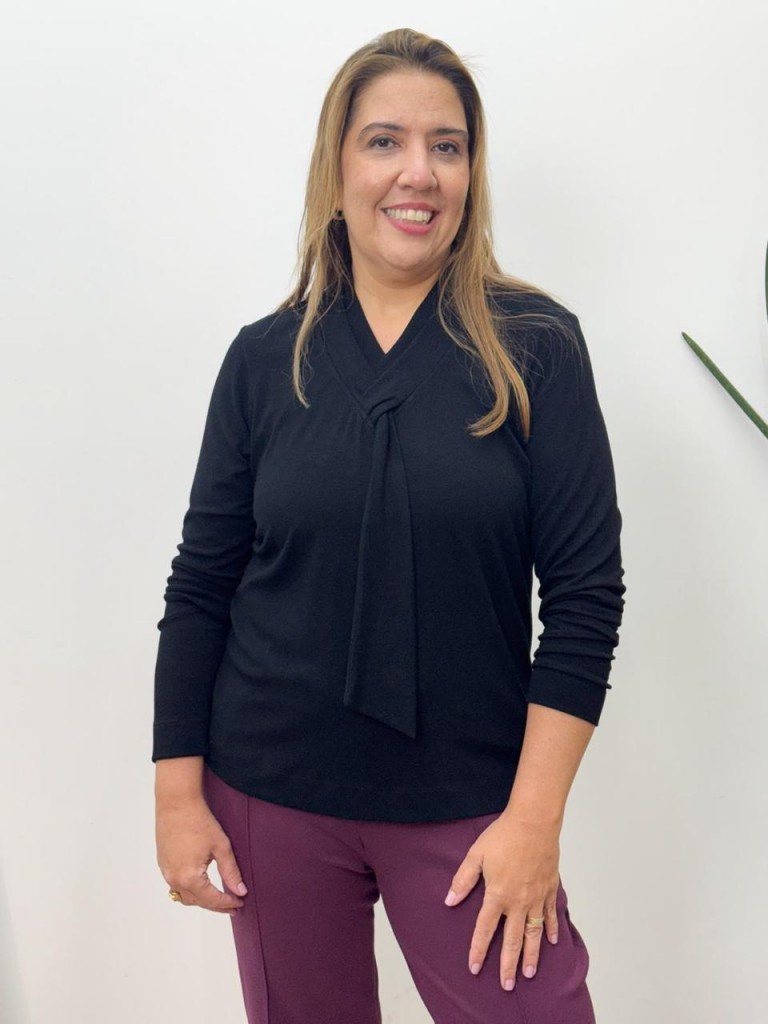 BLUSA marina  boucle preta