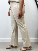 Calça Bella Malha Encorpada gelo