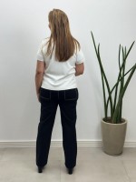 Calça juliana Malha encorpada preta