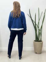Calça New Marluce Malha Encorpada marinho