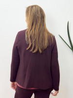 Casaco Erica boucle uva