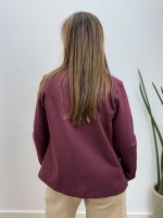 Casaco Mara Malha ENCORPADA marsala