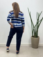 Calça Andrea Malha Encorpada marinho